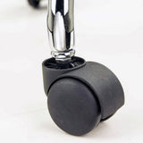 Round Salon Stool - BLACK - Rear View