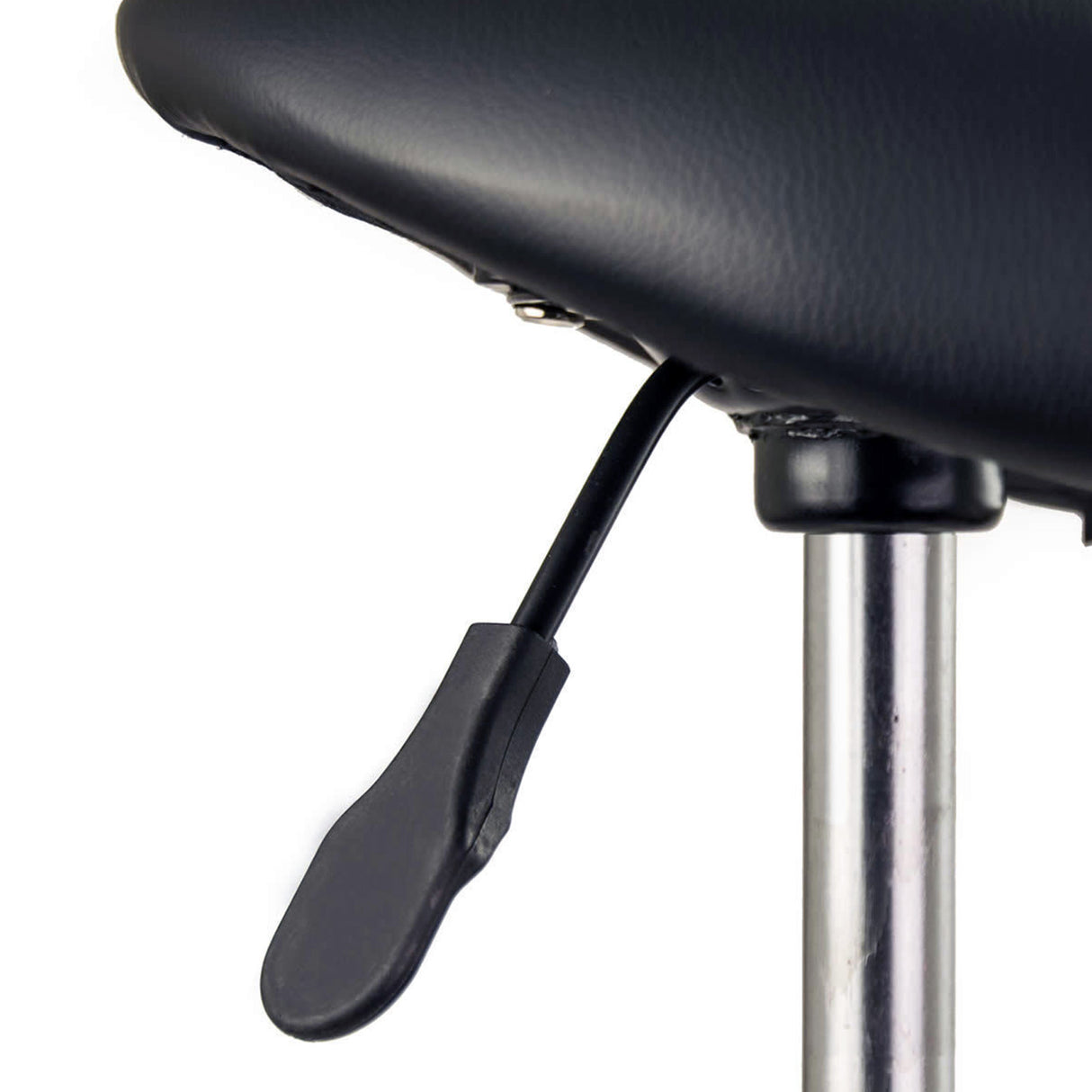 2X Saddle Salon Stool - BLACK