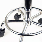 4X Saddle Salon Stool - BLACK