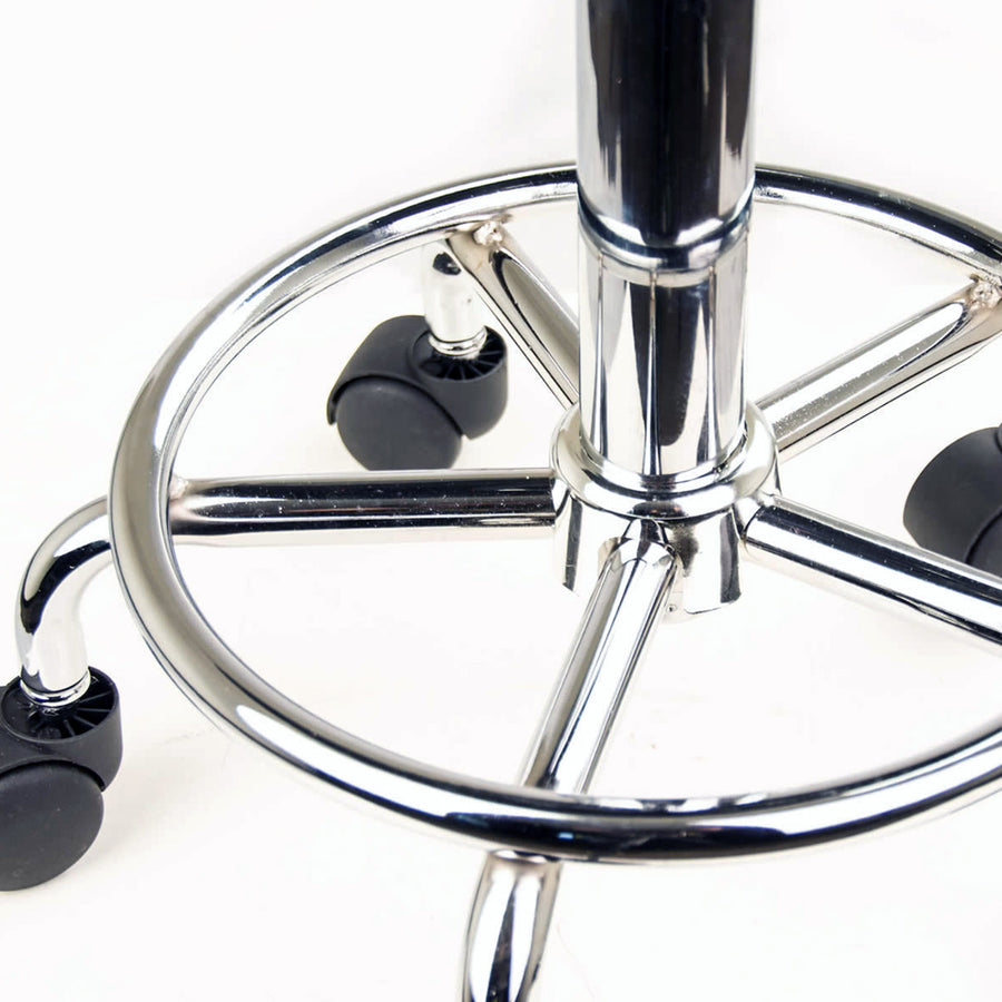 4X Saddle Salon Stool - BLACK