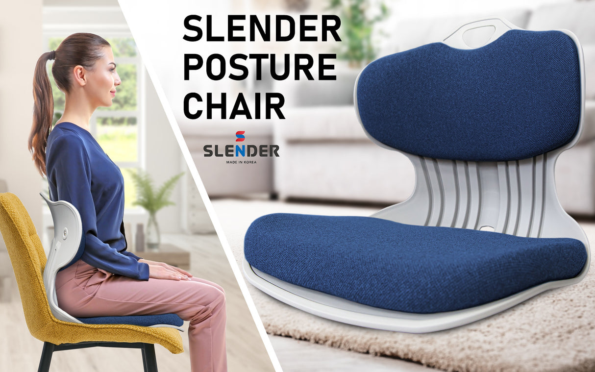 2X Korean Slender Posture Correction Chair - BLUE
