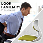 2X Korean Slender Posture Correction Chair - LIME