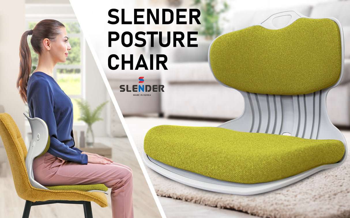 Korean Slender Posture Correction Chair - LIME