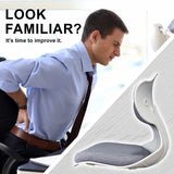 2X Korean Slender Posture Correction Chair - GREY - Side View