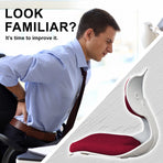 2X Korean Slender Posture Correction Chair - RED