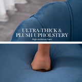 Armchair Velvet Shell Scallop - NAVY BLUE