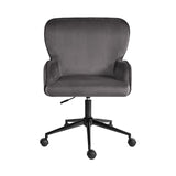 Desk Armchair - Home Office Swivel Chair PLUME - GREY