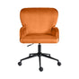 Desk Armchair - Home Office Swivel Chair PLUME - ORANGE