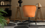 Desk Armchair - Home Office Swivel Chair PLUME - ORANGE