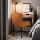 Desk Armchair - Home Office Swivel Chair PLUME - ORANGE