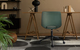 2X Office Desk Chair - PU Leather HALO - GREN - Front View