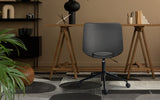 2X Office Desk Chair - PU Leather HALO - GREY