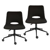 2X Office Desk Chair - Loop Yarn Fabric HALO - BLACK