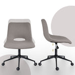2X Office Desk Chair - Loop Yarn Fabric HALO - GREY