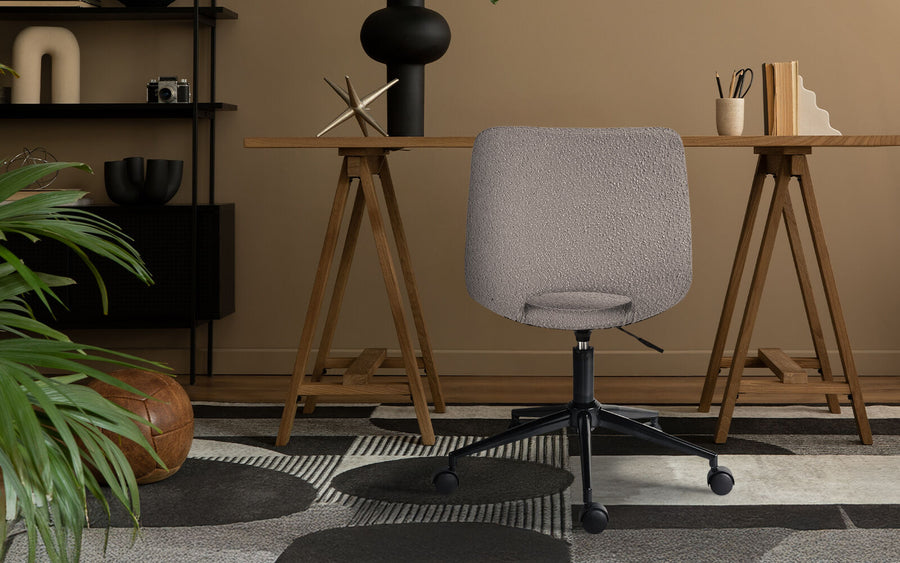 2X Office Desk Chair - Loop Yarn Fabric HALO - GREY