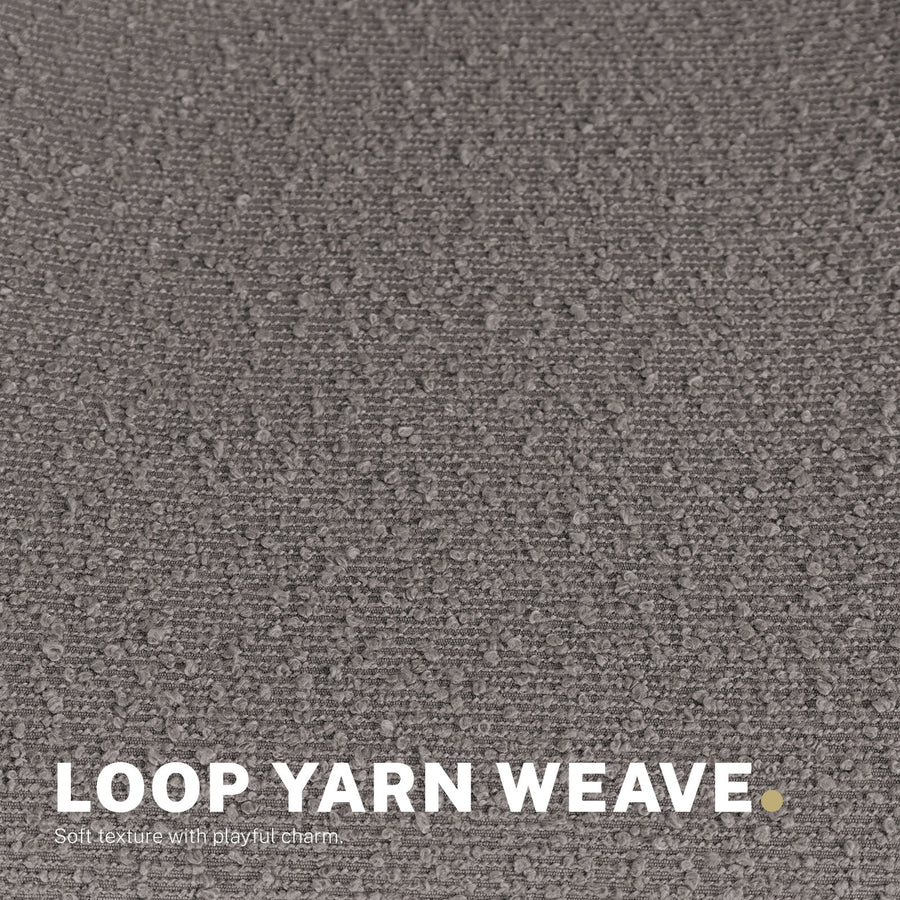 2X Office Desk Chair - Loop Yarn Fabric HALO - GREY