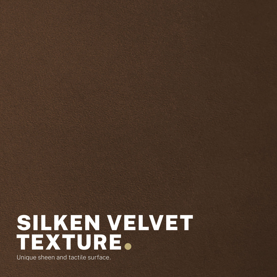 Office Desk Chair - Velvet COVE - BROWN