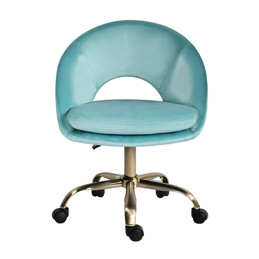 Office Desk Chair - Velvet COVE - BLUE