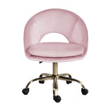 Office Desk Chair - Velvet COVE - PINK