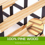 12 Bottle Timber Wine Rack