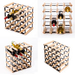 20 Bottle Timber Wine Rack