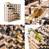 42 Bottle Timber Wine Rack