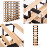 120 Bottle Timber Wine Rack - Top-Down View