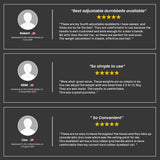 ATIVAFIT 2 x 12.5kg Adjustable Weight Dumbbell Set, for Home Gym Fitness Training - Extra Image