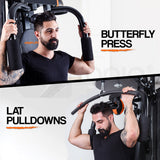Proflex Bench Press Pull Downs Boxing Multi Station Home Gym- M9000