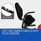 PROFLEX Magnetic Recumbent Exercise Bike Fitness Cycle Trainer with LCD Display - Side View