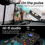 PROFLEX TRX3 Electric Treadmill, Compact Size, Foldable, USB/MP3, Pulse Sensors - Extra Image
