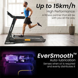 PROFLEX TRX9s Electric Treadmill, Large Size, 450mm Belt, Foldable, Suspension, Auto Incline, Bluetooth, Pulse Sensors - Top-Down View