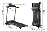 PROFLEX Electric Compact Foldable Treadmill with Bluetooth Speakers, Digital Device Stand - Rear View