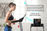 PROFLEX Electric Compact Foldable Treadmill with Bluetooth Speakers, Digital Device Stand