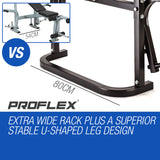 PROFLEX 7 in 1 Weight Bench Multi Station Home Gym- B300 - Side View