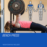 PROFLEX 7 in 1 Weight Bench Multi Station Home Gym- B300 - Low Angle