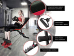 PROFLEX B200 Adjustable Incline Decline Weight Bench with Resistance Bands