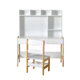 Keezi 2PCS Kids Table and Chairs Set Study Activity Toys Storage Desk Drawer - 45-Degree Angle