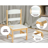 Keezi 2PCS Kids Table and Chairs Set Study Activity Toys Storage Desk Drawer - Low Angle