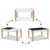 Keezi Kids Table Chair Set Children Storage Study Desk Toy Play Game Chalkboard - Rear View