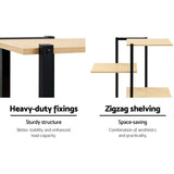 Artiss Plant Stand 6 Tier Metal Zigzag Flower Pot Shelf - 45-Degree Angle