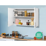Cefito Bathroom Storage Cabinets 900mm Wall Mounted Medicine Cabinet Cupboard - Top-Down View