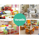 Keezi 4 Tiers Kids Bookshelf Storage Organiser Children Bookcase Drawers Display - Close-Up Angle