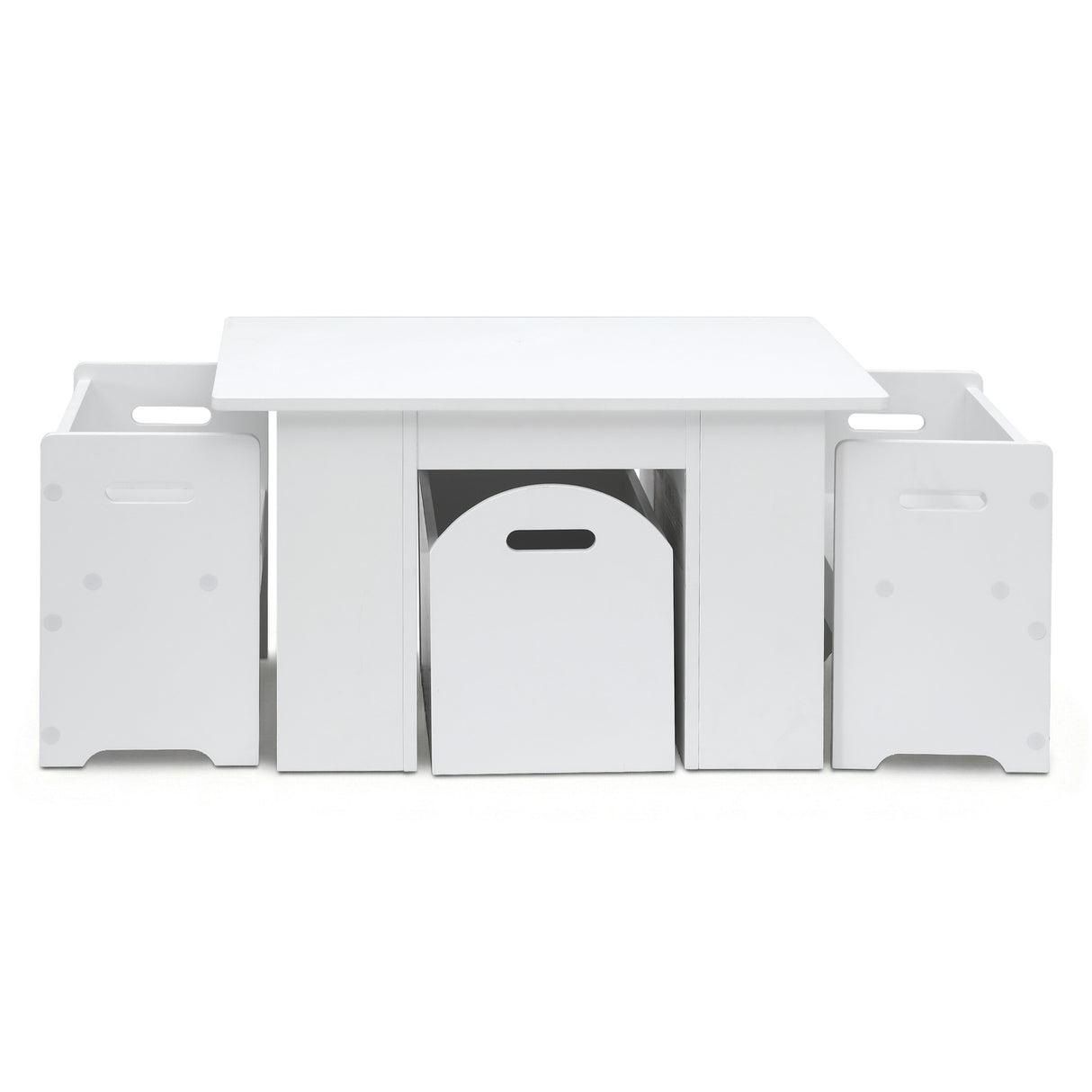 Keezi 3PCS Kids Table and Chairs Set Storage Toys Play Activity Desk