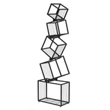 Artiss 5-Tier Bookshelf Metal Geometric Display Shelf Storage Organizer Black - Extra Image