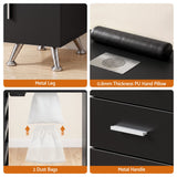Artiss Manicure Table Nail Desk with Built-in Dust Collector Beauty Salon Station Drawers Shelves Wrist Cushion Black - Extra Image