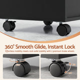 Artiss Professional Salon Station Rolling Cart, Hair Styling Beauty Cabinet with 2 Drawers & 2 Appliance Holders, Wood Barber Spa Trolley with 360° Wheels for Skincare & Vanity, Black - Extra Image