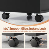 Artiss Professional Salon Station Rolling Cart, Hair Styling Beauty Cabinet with 2 Drawers, Large Supply Cabinet & 3 Appliance Holders, Wood Barber Spa Trolley with 360° Wheels for Skincare & Vanity, Black - Extra Image