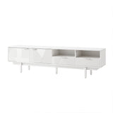Artiss TV Unit Entertainment Unit Storage Cabinet Drawer 200cm White - Front View