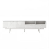 Artiss TV Unit Entertainment Unit Storage Cabinet Drawer 200cm White - 45-Degree Angle